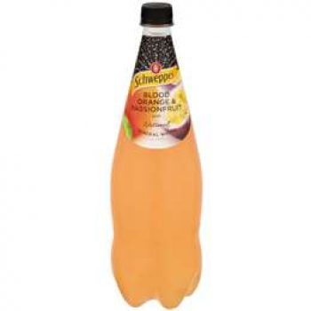 Schweppes Natural Mineral Water Blood Orange & Passionfruit 1.1l