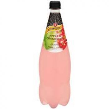 Schweppes Natural Mineral Water Apple & Cranberry 1.1l
