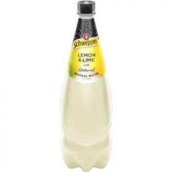 Schweppes Natural Mineral Water Lemon & Lime 1.1l