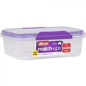 Decor Match-ups Oblong Container 2l each