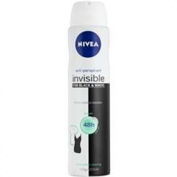 Nivea Black & White Fresh Aerosol Antiperspirant Deodorant 250ml