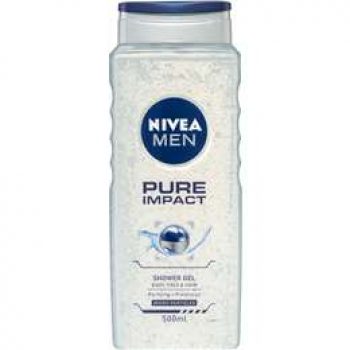 Nivea Men Pure Impact Shower Gel & Body Wash 500ml