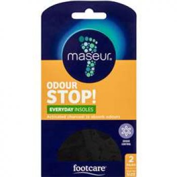 Maseur Odour Stop Insoles Regular Everyday 2 Pk each
