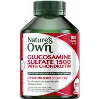 Nature’s Own Glucosamine Sulfate 1500 With Chondroitin Tablets 100 pack