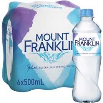 Mount Franklin Still Water Bottle  6x500ml