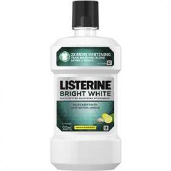 Listerine Bright White Mouthwash 500ml