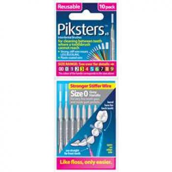 Piksters Interdental Brushes Size 0 10 pack