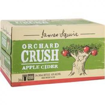 James Squire Apple Cider Orchard Crush Bottles 24x345ml case