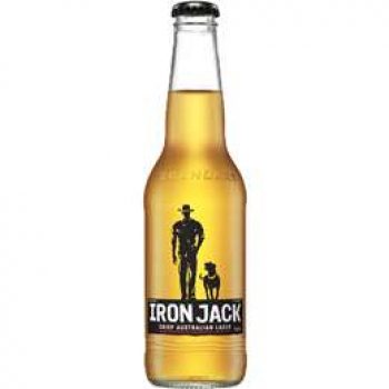 Iron Jack Crisp Australian Lager 330ml bottle
