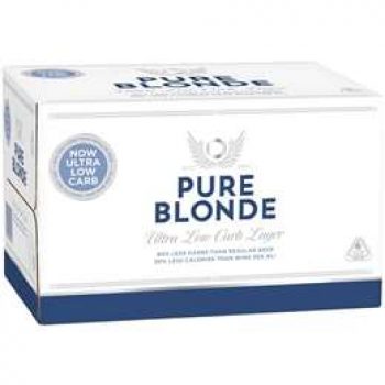 Pure Blonde Ultra Low Carb Lager Bottles 24x355ml case