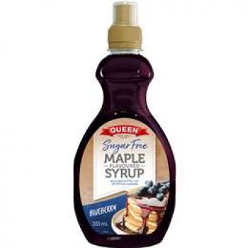 Queen Sugar Free Blueberry Maple Flavoured Syrup 355ml