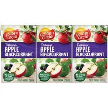 Golden Circle Apple & Blackcurrant Fruit Drink Multipack 6x250ml