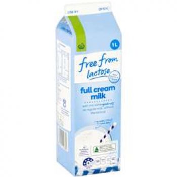 Woolworths Free From Lactose Free Full Cream Milk 1l - Black Box ...