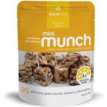 Thinkfood Mini Munch Sunflower Strawberry 20g