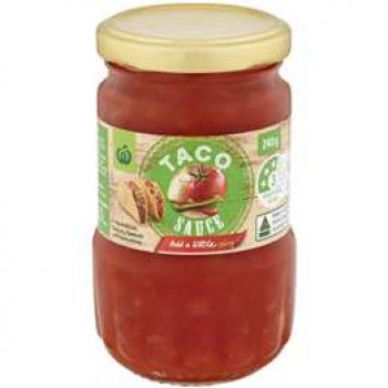 Woolworths Taco Sauce Mild  240g
