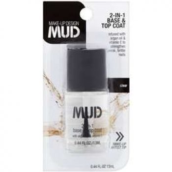 Mud 2in1 Nail Polish Base Top Coat each