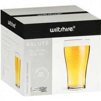 Wiltshire Salute Beer Glasses 425ml 4 pack
