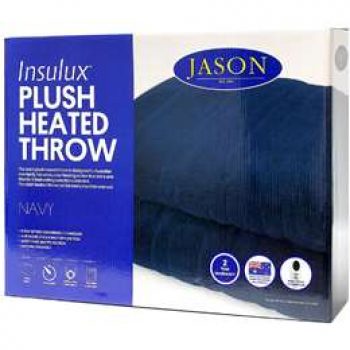 Jason Insulux Plush Heated Throw Navy each