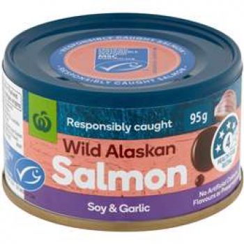 Woolworths Salmon Soy & Garlic  95g