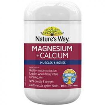 Nature’s Way Magnesium + Calcium  90 pack