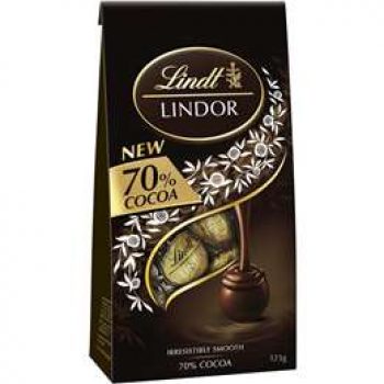 Lindt 70% Cocoa Bag  123g