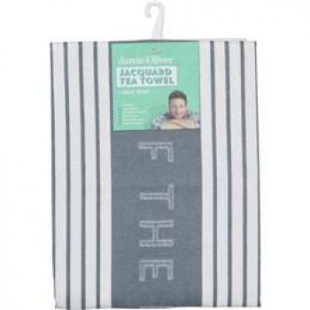 Jamie Oliver Jacquard Tea Towel Grey each