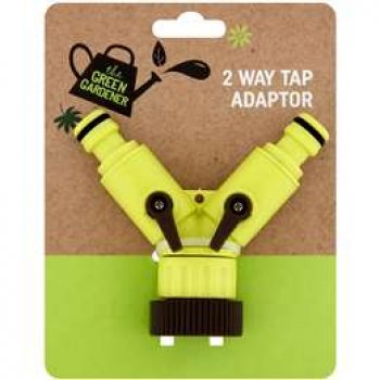 Green Gardener 2 Way Tap Adaptor  each