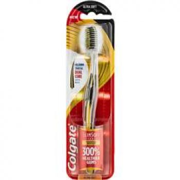 Colgate Slim Soft Advanced Charcoal Bristles Ultra Soft Toothbrush each