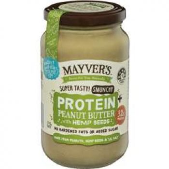 Mayver’s Smunchy Protein Plus Hemp Seed Peanut Butter 375g