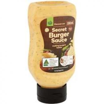 Woolworths Secret Burger Sauce  330ml