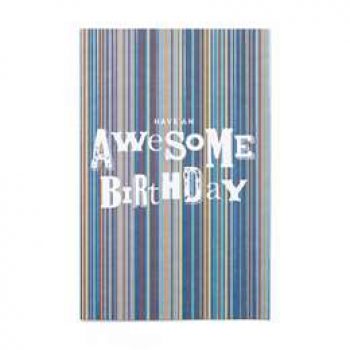 John Sands Awesome Stripes Birthday Card each