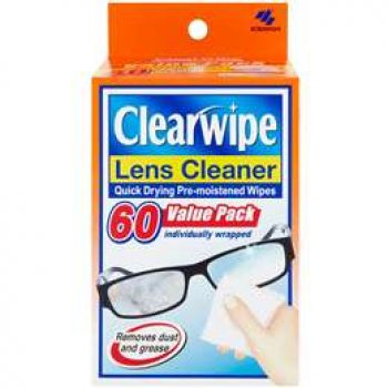 Clearwipe Wipe Lense Cleaner 60 pack