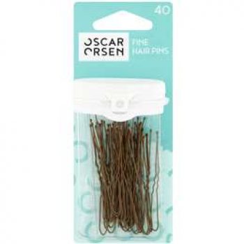 Oscar Orsen Hair Pins Fine Brown  40 pack