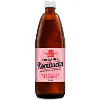 Lo Bros Organic Kombucha Raspberry & Lemon 750ml