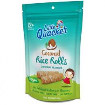 Little Quacker Coconut Rice Rolls 40g