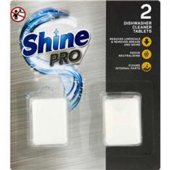 Shine Pro Dishwasher Cleaner Tabs  2 pack