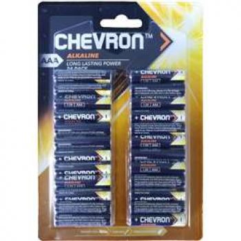 Chevron Alkaline Aaa  24 pack