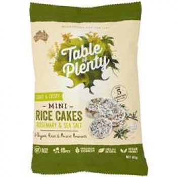 Table Of Plenty Rice Cakes Rosemary Sea Salt 60g