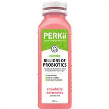 Perkii Strawberry Watermelon Probiotic Drink 350ml