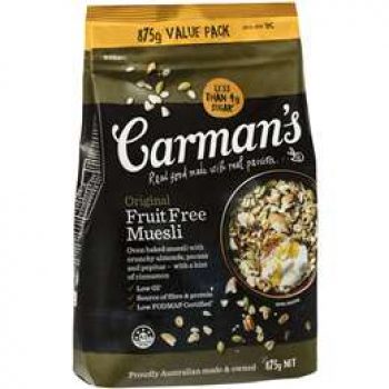 carman's almond cashew and coconut muesli