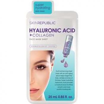 Skin Republic Hyaluronic Acid & Collagen Face Mask each