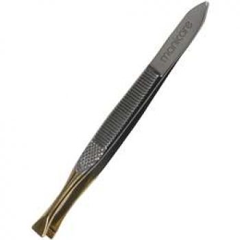 Manicare Flat Tweezer Gold Tipped each