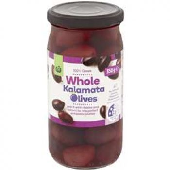 Woolworths Whole Kalamata Olives 350g