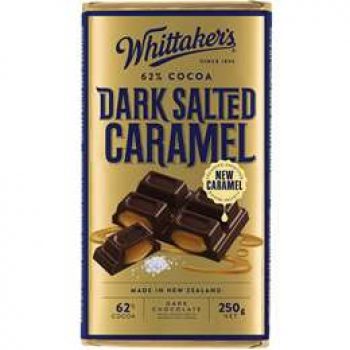 Whittaker’s Dark Salted Caramel Chocolate Block 250g