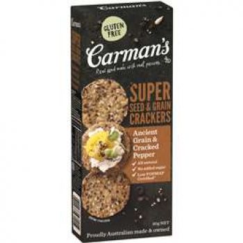Carman’s Crackers Ancient Grain Cracked Pepper 80g