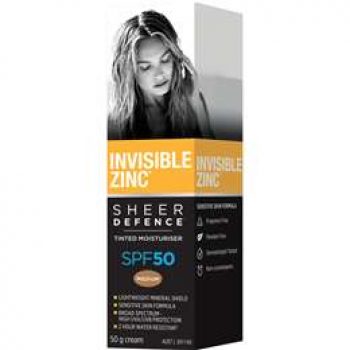 Invisible Zinc Tinted Moisturiser Medium Spf50 50g