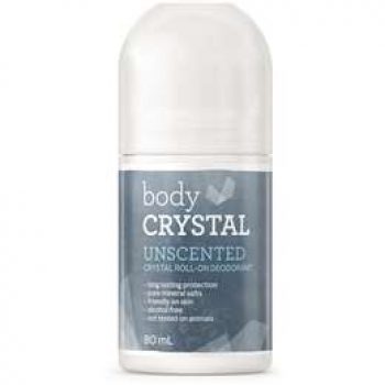Body Crystal Unscented Crystal Roll On Deodorant 80ml