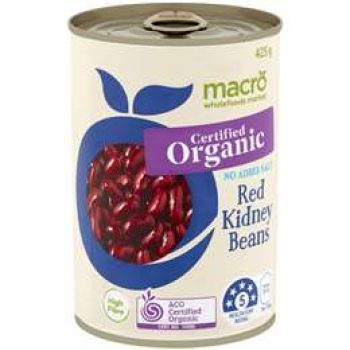 Macro Organic Red Kidney Beans 425g