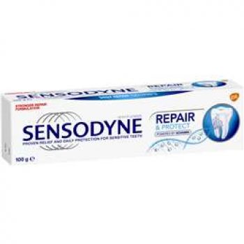 Sensodyne Toothpaste Sensitive Teeth Pain Repair & Protect Fluoride 100g