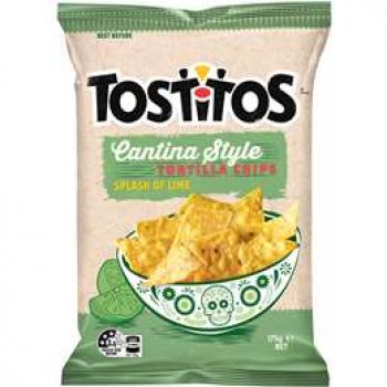 Tostitos Tortilla Chips With A Splash Of Lime 175g